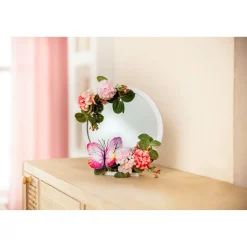 Die moderne Hausfrau Spiegel mit Sommerblumen