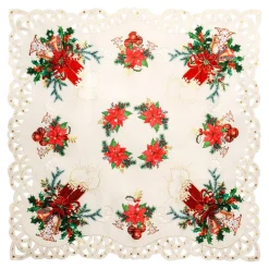 Die moderne Hausfrau Spitzen-Mitteldecke „Christstern“, 85x85 cm