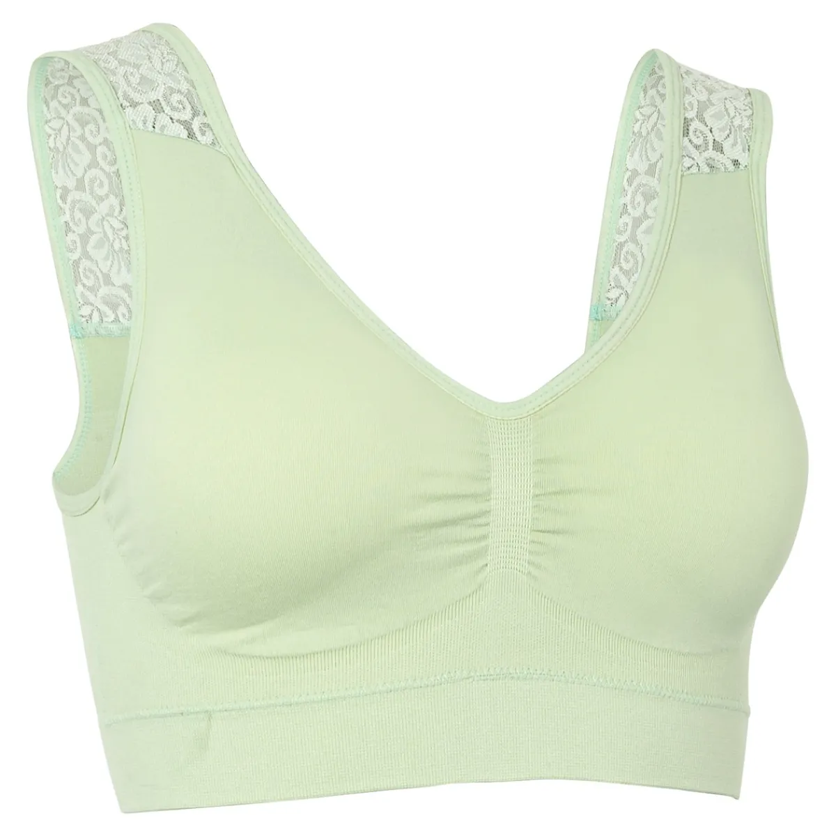 Damen Die moderne Hausfrau Spitzen-Soft-BH hellgrün