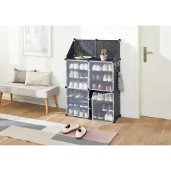 Die moderne Hausfrau Steckbarer Schuhschrank mit Ablage „Trend“