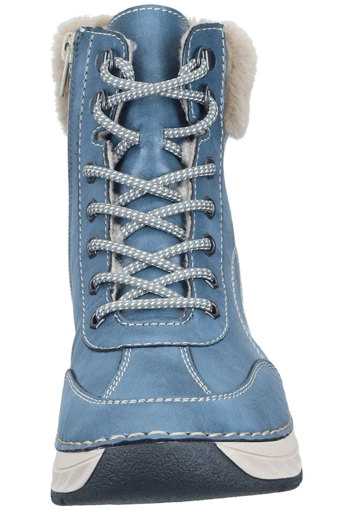 Damen Die moderne Hausfrau Stiefel blau