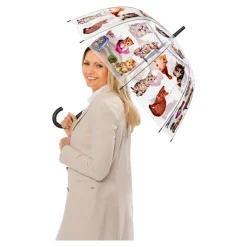 Damen Die moderne Hausfrau Stockregenschirm "Katze"