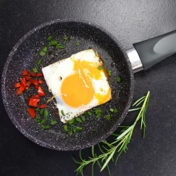 Die moderne Hausfrau STONELINE Bratpfanne 18 cm | ohne Deckel - Grau