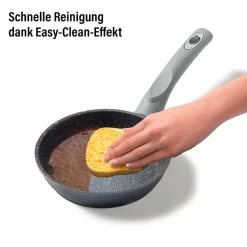 Die moderne Hausfrau STONELINE Bratpfanne 16 cm | ohne Deckel - Grau