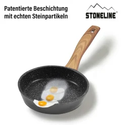 Die moderne Hausfrau STONELINE Bratpfanne 14 cm | ohne Deckel - Holzoptik