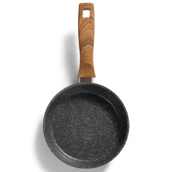 Die moderne Hausfrau STONELINE Bratpfanne 18 cm | ohne Deckel - Holzoptik