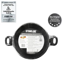 Die moderne Hausfrau STONELINE CERAMIC Keramik Servierpfanne 24 cm | mit Deckel