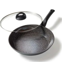 Die moderne Hausfrau STONELINE CERAMIC Keramik Bratpfanne 28 cm | mit Deckel