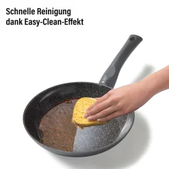 Die moderne Hausfrau STONELINE CERAMIC Keramik Bratpfanne 24 cm | mit Deckel