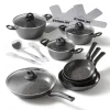 Die moderne Hausfrau STONELINE CERAMIC Keramik Kochgeschirr-Set 16-teilig 18/20/24/28 | mit Deckeln