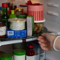 Die moderne Hausfrau STONELINE Drehbare Glas Servierplatte Tortenplatte 32 cm | Schwarz