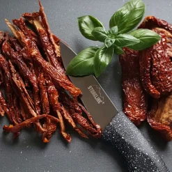 Die moderne Hausfrau STONELINE Edelstahl Messer Set 5-teilig mit Messerblock | Schwarz