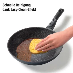 Die moderne Hausfrau STONELINE Flex Schmorpfanne 28 cm mit abnehmbarem Griff | ohne Deckel