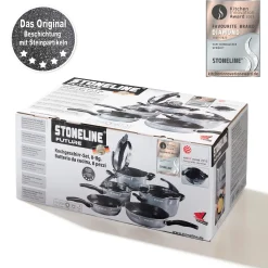 Die moderne Hausfrau STONELINE FUTURE Kochgeschirr-Set 8-teilig 18/20/24 | mit Deckeln