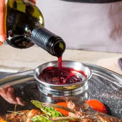 Die moderne Hausfrau STONELINE Glasdeckel Eckig 28 cm mit Aroma-Deckel | Edelstahl