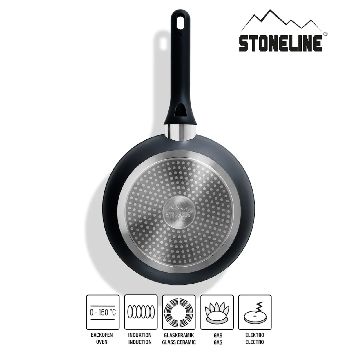 Die moderne Hausfrau STONELINE Kochgeschirr-Set 11-teilig 18/20/24 Roségold | mit Deckeln