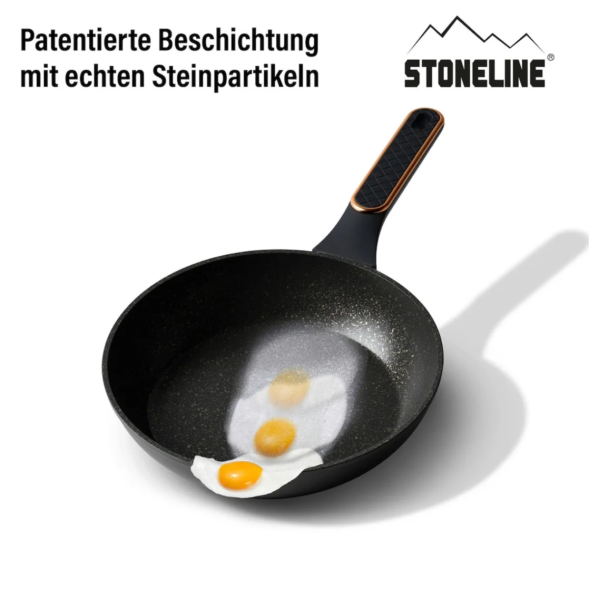 Die moderne Hausfrau STONELINE Kochgeschirr-Set 11-teilig 18/20/24 Roségold | mit Deckeln
