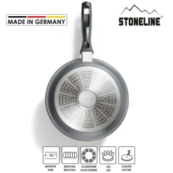 Die moderne Hausfrau STONELINE Made in Germany Pfannen-Set 3-teilig 20/24/28 | ohne Deckel