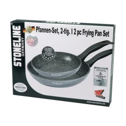 Die moderne Hausfrau STONELINE Pfannen-Set 2-teilig 24/28 | ohne Deckel