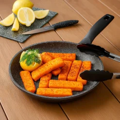 Die moderne Hausfrau STONELINE Pfannen-Set 3-teilig 20/24/28 cm | ohne Deckel