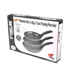 Die moderne Hausfrau STONELINE Pfannen-Set 3-teilig 20/24/28 cm | ohne Deckel