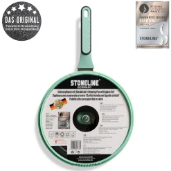 Die moderne Hausfrau STONELINE Schmorpfanne 28 cm Mint | mit Deckel