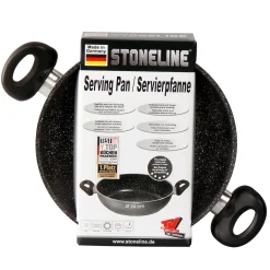 Die moderne Hausfrau STONELINE Servierpfanne 24 cm | Schwarz