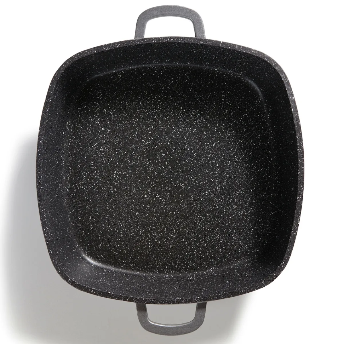 Die moderne Hausfrau STONELINE Servierpfanne Eckig 28 cm | mit Deckel