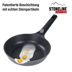 Die moderne Hausfrau STONELINE SMART Bratpfanne 24 cm mit abnehmbarem Griff - Grau