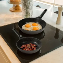 Die moderne Hausfrau STONELINE SMART Pfannen-Set 2-teilig 24/28 | ohne Deckel - Grau