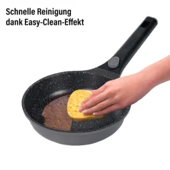 Die moderne Hausfrau STONELINE SMART Pfannen-Set 6-teilig 20/24/28 mit abnehmbaren Griffen | ohne Deckel