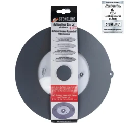 Die moderne Hausfrau STONELINE Universal Glasdeckel 16/18/20/22/24/26/28 | Grau