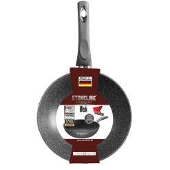 Die moderne Hausfrau STONELINE Wok 30 cm | Grau