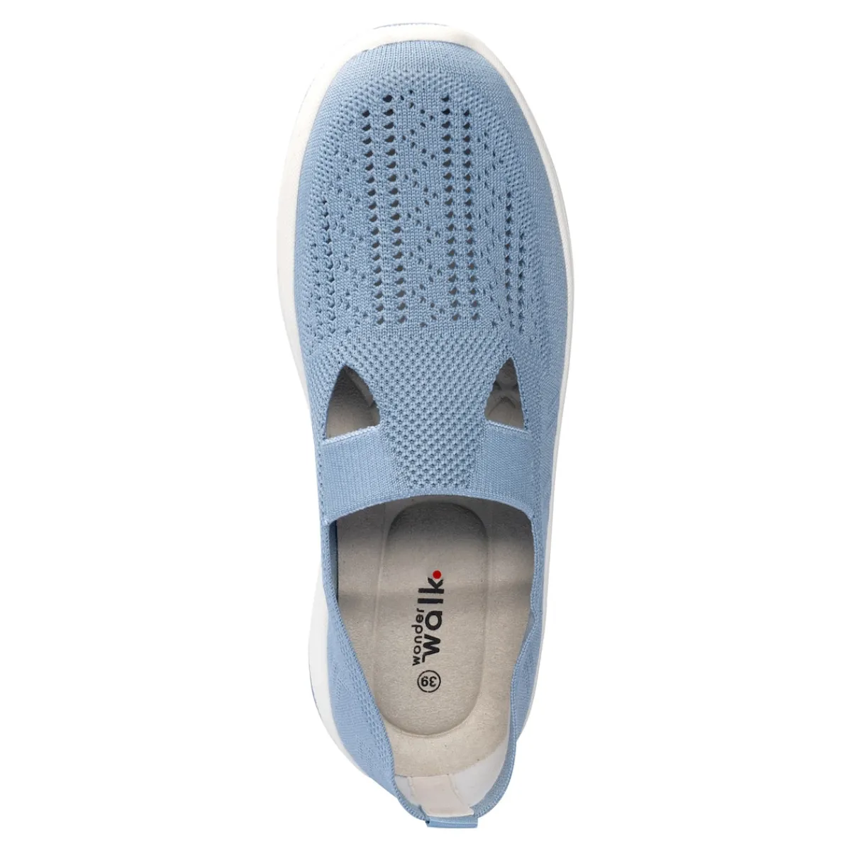 Damen Die moderne Hausfrau Stretch-Ballerina „Aktiv“ blaugrau