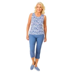 Damen Die moderne Hausfrau Stretch-Ballerina „Aktiv“ blaugrau