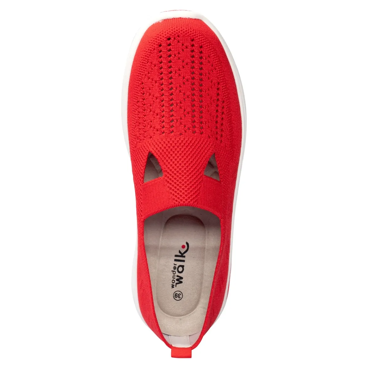 Damen Die moderne Hausfrau Stretch-Ballerina „Aktiv“ rot