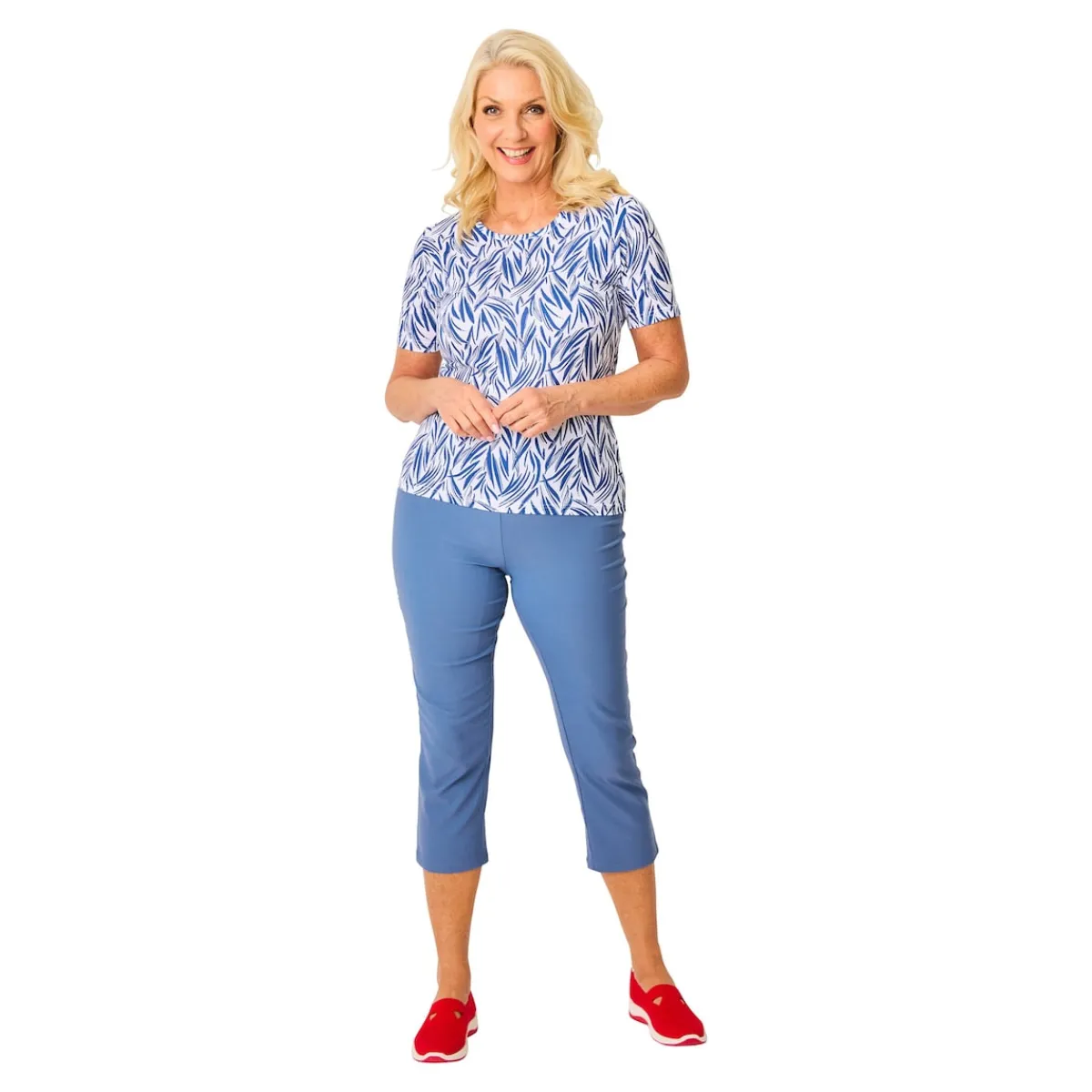 Damen Die moderne Hausfrau Stretch-Ballerina „Aktiv“ rot