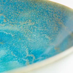 Die moderne Hausfrau Suppenteller, Steinzeug TIEFER SEE Blau / Grün