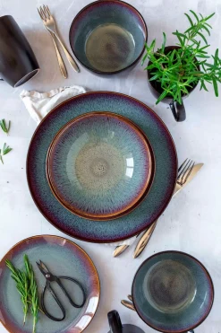 Die moderne Hausfrau Suppenteller-Set, Steinzeug Teona 4 x Suppenteller