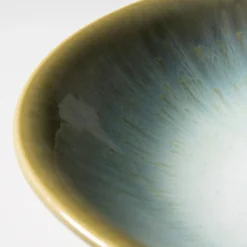 Die moderne Hausfrau Suppenteller-Set, Steinzeug Flussufer blau, grün, weiß