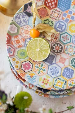 Die moderne Hausfrau Tafelservice, Keramik Amarante 6 x Speiseteller, 6 x Suppenteller