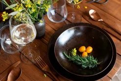 Die moderne Hausfrau Tafelservice, Keramik Metallic Bronze