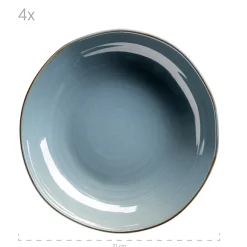 Die moderne Hausfrau Tafelservice, Keramik Nottingham Blau