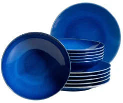 Die moderne Hausfrau Tafelservice, Keramik OSSIA Dunkelblau