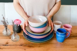 Die moderne Hausfrau Tafelservice, Keramik OSSIA Dunkelblau