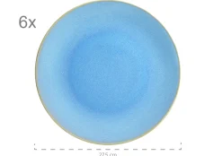 Die moderne Hausfrau Tafelservice, Keramik OSSIA Dunkelblau