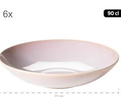 Die moderne Hausfrau Tafelservice, Keramik OSSIA Sand, Hellblau