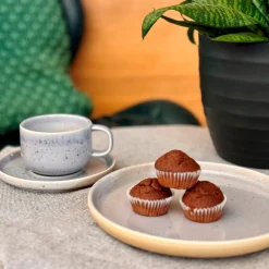 Die moderne Hausfrau Tafelservice, Steinzeug Candy Flieder