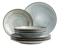 Die moderne Hausfrau Tafelservice, Steinzeug Smoky's Grün