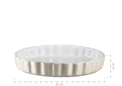 Die moderne Hausfrau Tarteform 27 cm, Keramik KITCHEN TIME Grau